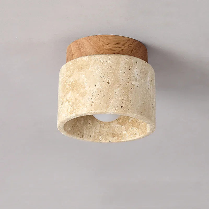 Lampe de plafond Japandi crème. Design minimaliste, lumière douce. Idéale pour un intérieur zen, salon ou chambre.