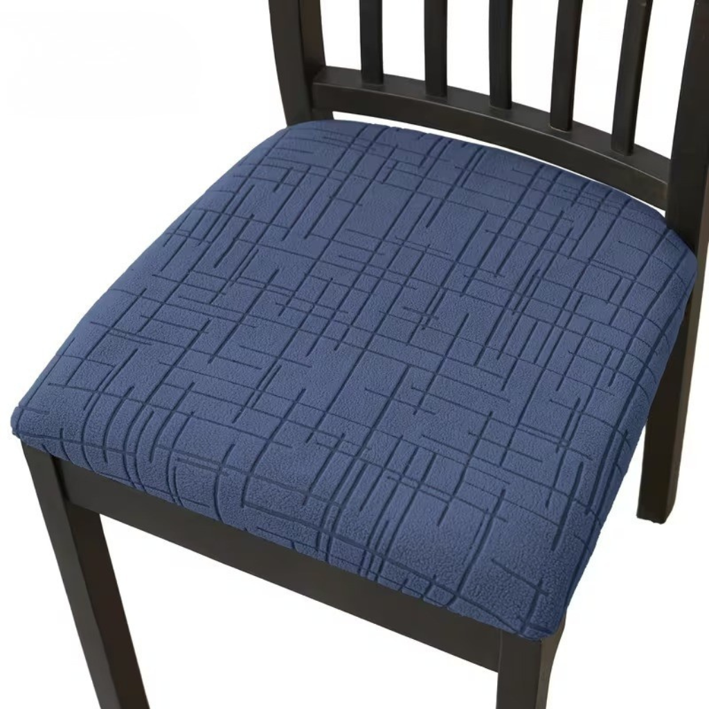 Housse élastique pour chaise de salle à manger, couleur unie moderne, protection et décoration de maison.