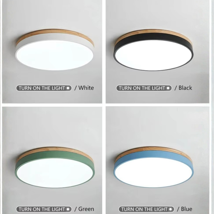 Luminaire de plafond LED Horizon, encastré, apporte une lumière ambiante chaleureuse à la maison.