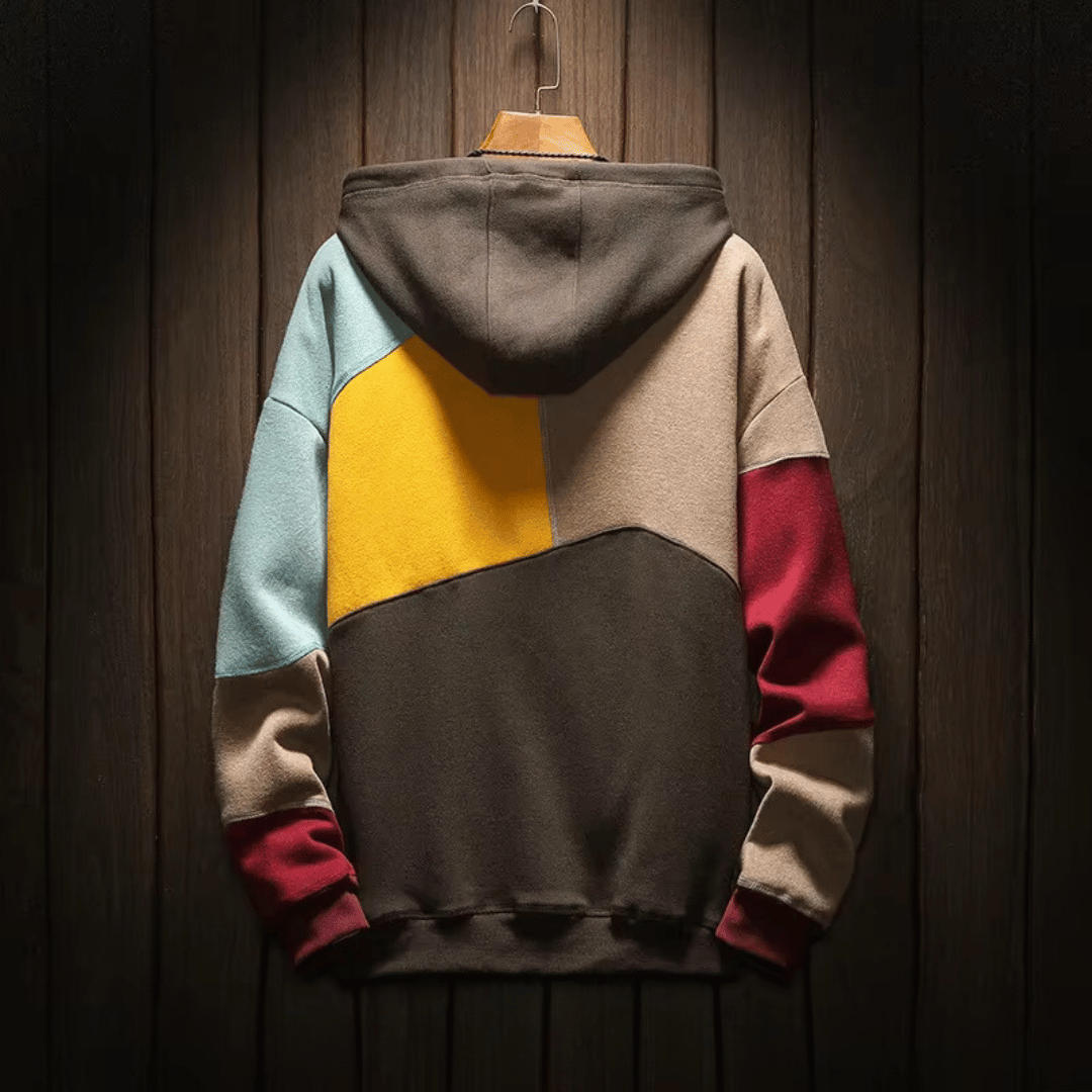 Sweat capuche homme, couleurs éclatantes, mélange parfait de style urbain et confort décontracté.