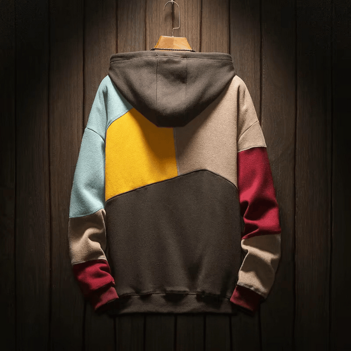 Sweat capuche homme, couleurs éclatantes, mélange parfait de style urbain et confort décontracté.