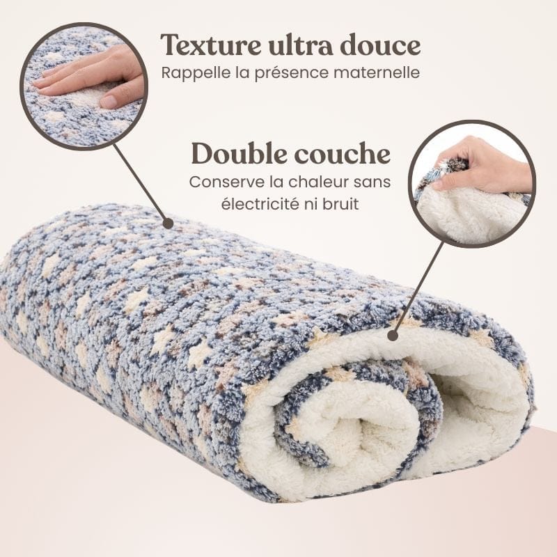 Lit douillet "Nuage" pour animaux. Tapis moelleux, confort premium pour chien ou chat.