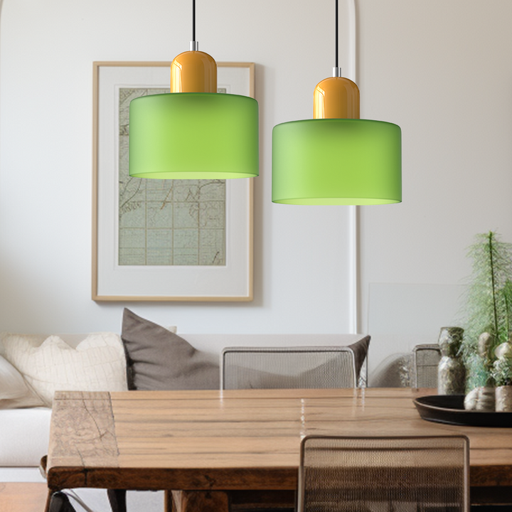 Suspension Lumisio Bauhaus pour salon, luminaire moderne et élégant.