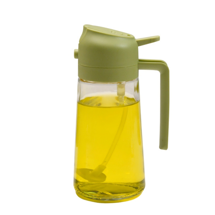Vaporisateur d'huile OilLux en verre pour cuisine saine, contrôle parfait, ustensile pratique.