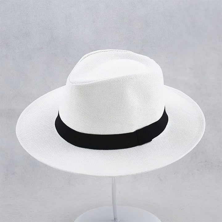 Chapeau classique d'été, unisexe, fait main, pour un style intemporel et protection.