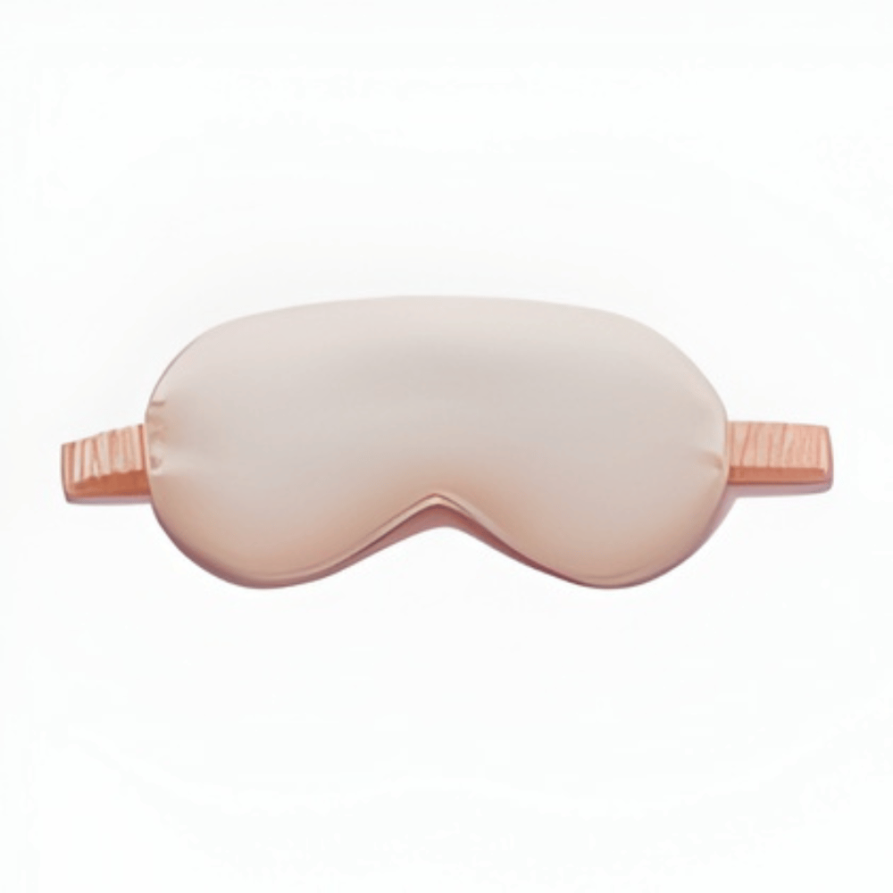 Masque de nuit en soie unisexe, pour des nuits réparatrices et un réveil frais et reposé.