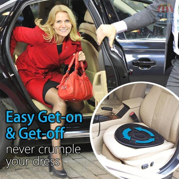 Coussin rotatif ergonomique 360° pour seniors, grossesse. Soulage le dos en voiture, bureau et maison.