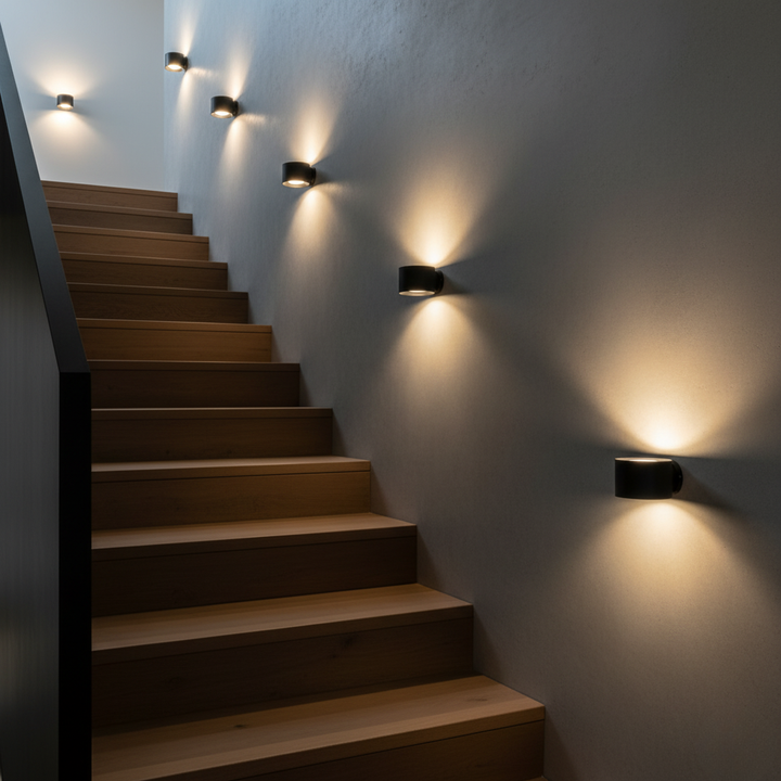 Lampe murale LED rechargeable USB, sans fil. Éclairage ambiant et chevet orientable 360° pour intérieur.