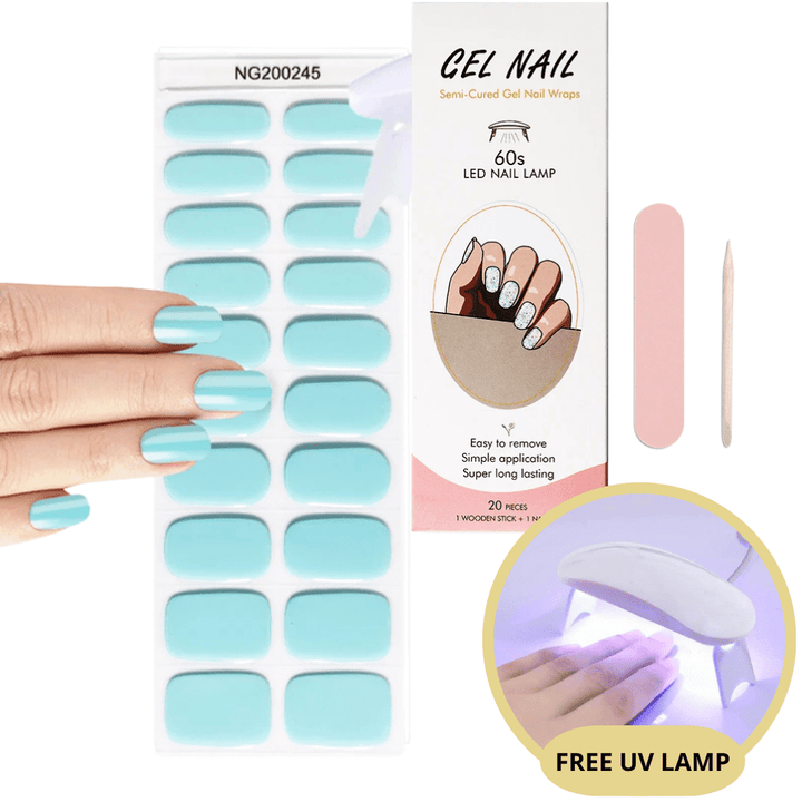 Soins des ongles à domicile: kit d'autocollants gel UV pour manucure facile et beauté éclatante.