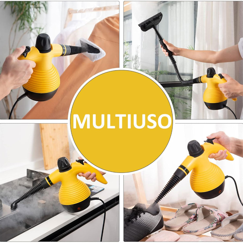 Nettoyeur à vapeur polyvalent pour un foyer éclatant. Désinfection des sols et surfaces avec vapeur puissante.