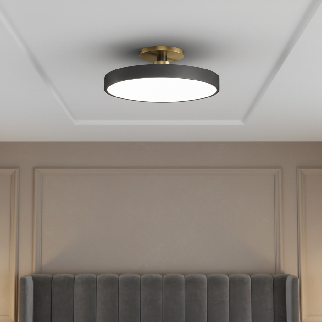 Luminaire bicolore LED encastré, lumière blanche et chaude, pour décoration stylée.