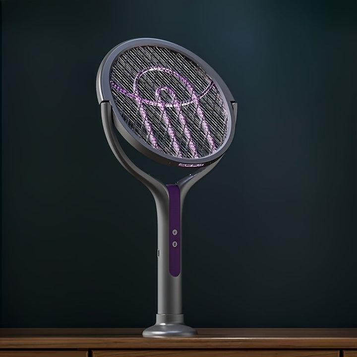 Zapper multifonctionnel contre insectes et moustiques. Électrique, pliable, télescopique, rechargeable. Intérieur/extérieur.