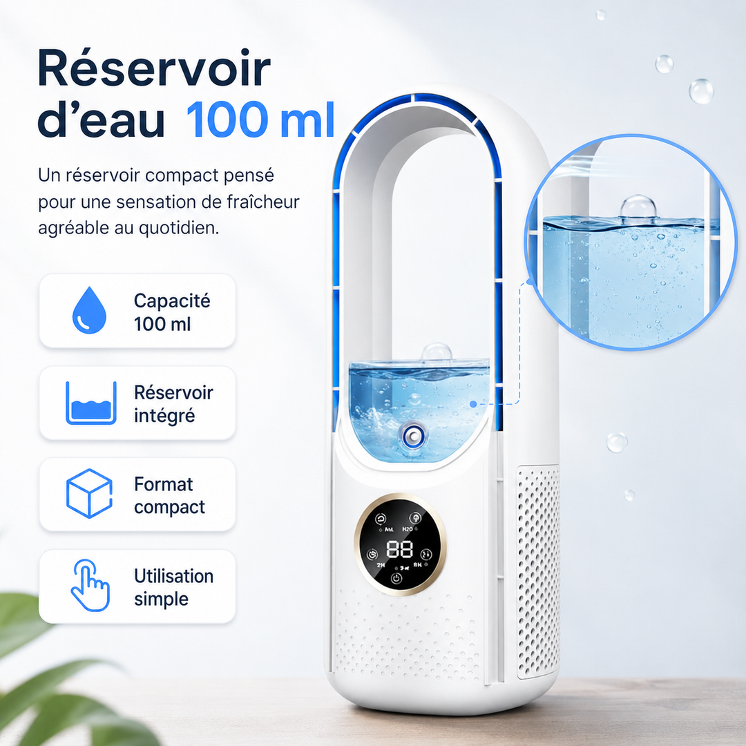 Rafraîchissez votre espace avec ce climatiseur portable silencieux, essentiel pour l'été.