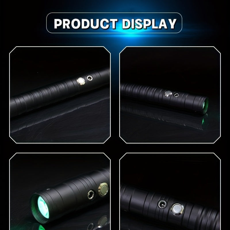 Sabre de jeu LED RGB interactif et rechargeable avec sons, un cadeau original pour enfants et adultes.