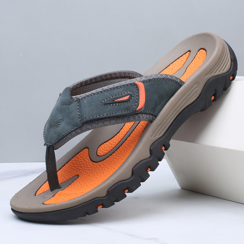 Chaussures sandales décontractées pour hommes, robustes et confortables. Idéales pour l'été et les activités en extérieur.