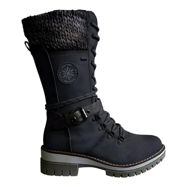 Bottes femme chaudes et élégantes, design montant parfait pour l'hiver. Assurent confort et style pour la mode.