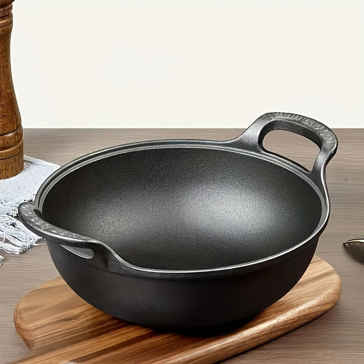 Ustensile de cuisson en fonte pour camping, gril extérieur. Cuisson uniforme, très durable et efficace.