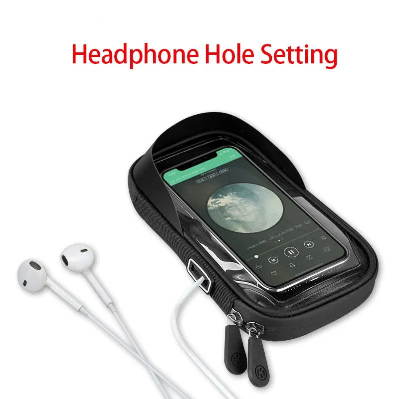 Porte-téléphone étanche et rotatif 360° pour VTT, vélo de route ou moto. Installation facile sur guidon.