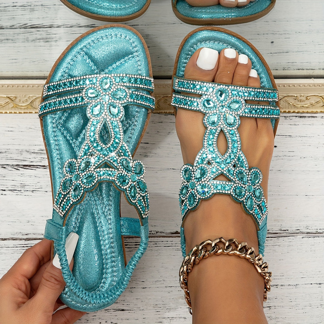 Chaussures d'été femmes Christal, sandales avec soutien orthopédique et look bohème.