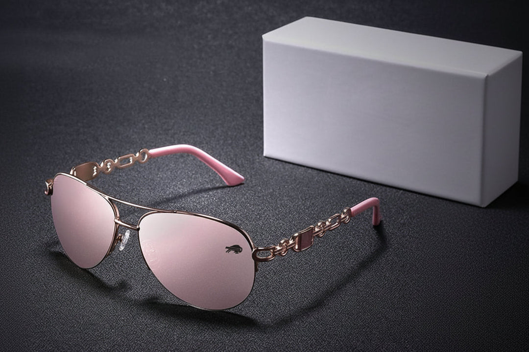 Lunettes de soleil aviateur polarisées pour femmes, protection UV400.