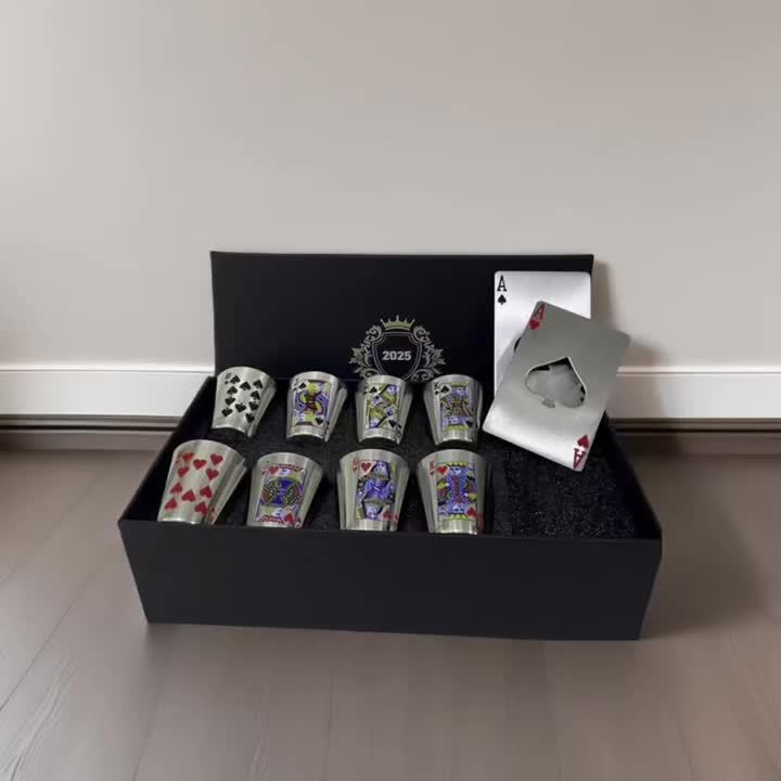 Ensemble complet et élégant de verres à whisky et tire-bouchons en acier inoxydable. Accessoire de bar essentiel.