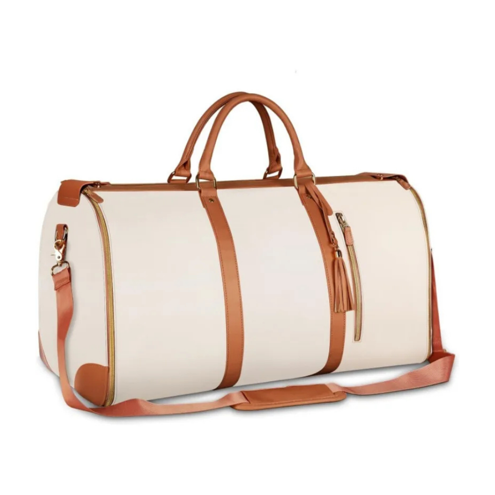 Sac de voyage femme graphite, duffel chic et spacieux pour week-end.