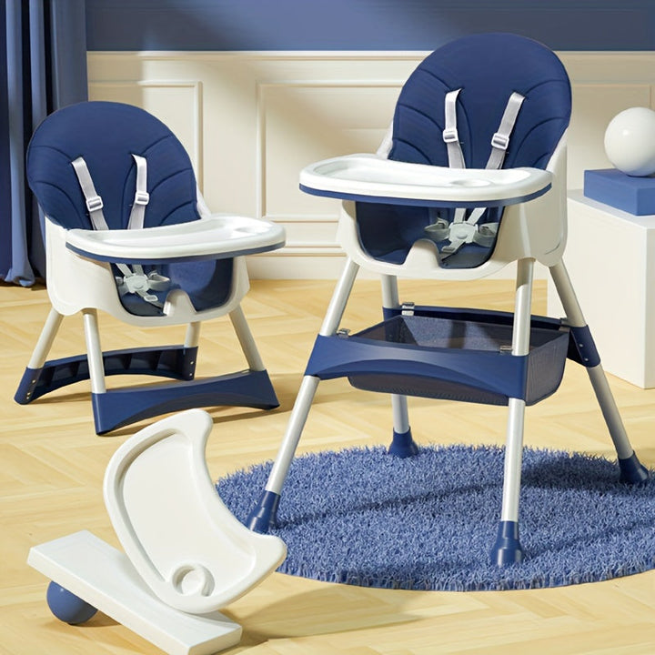 Chaise haute bébé réglable pour repas confortables et sécurisés, parfaite pour votre enfant et la famille.