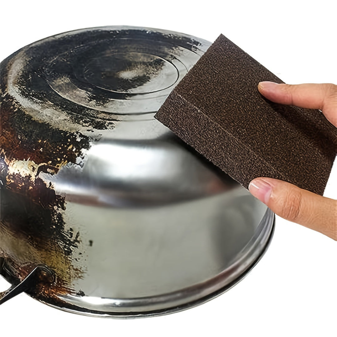 Lot d'éponges de nettoyage diamant PUREBRITE, forme ergonomique, idéal pour casseroles et taches tenaces.