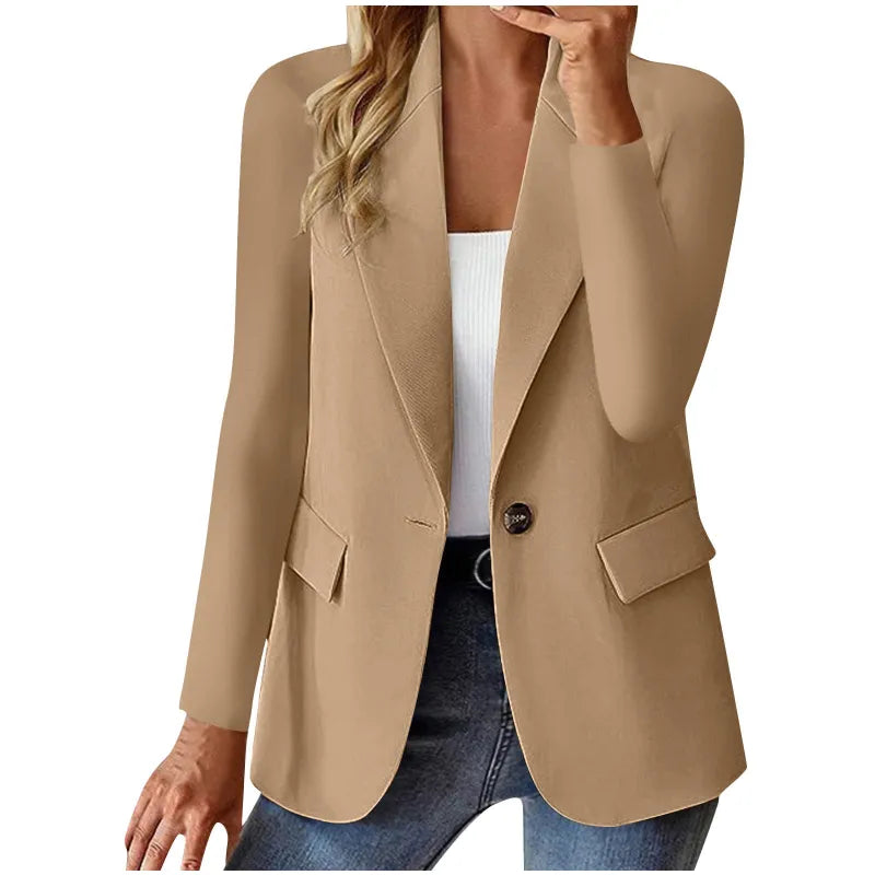 Veste cardigan fluide femme ouverte, manches longues. Chic et confortable, idéale pour la mode femme automne-hiver.