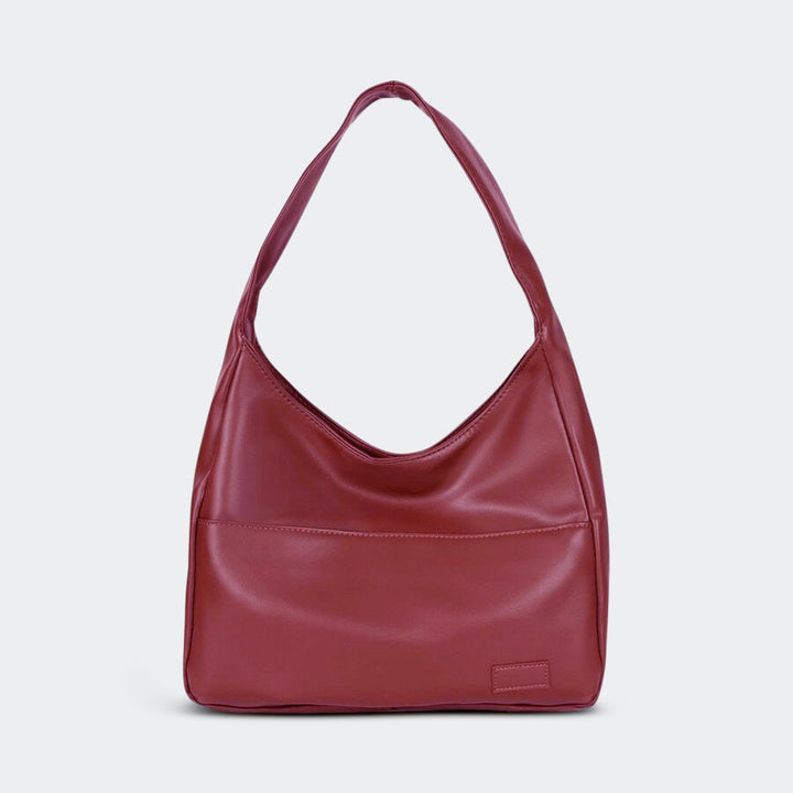 Sac à main bandoulière en cuir pour femme, élégant et spacieux, idéal pour le quotidien.