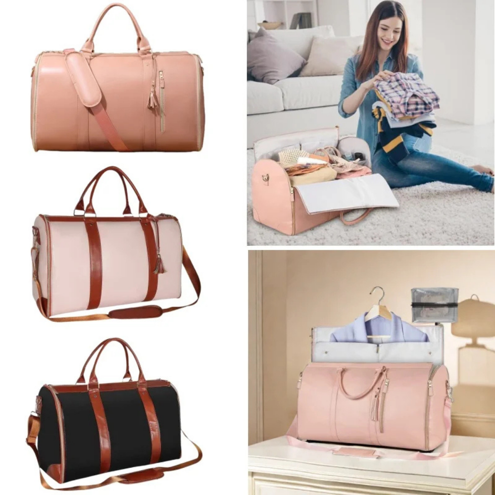 Sac de voyage imperméable femme, duffel graphite, parfait pour le week-end.