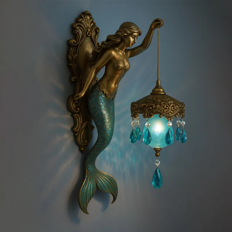 Applique murale artistique féerique, lumière d'ambiance LED pour décoration intérieure.