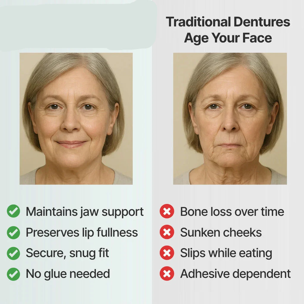 Solution dentaire confortable pour retrouver un sourire naturel, la confiance et le bien-être oral.