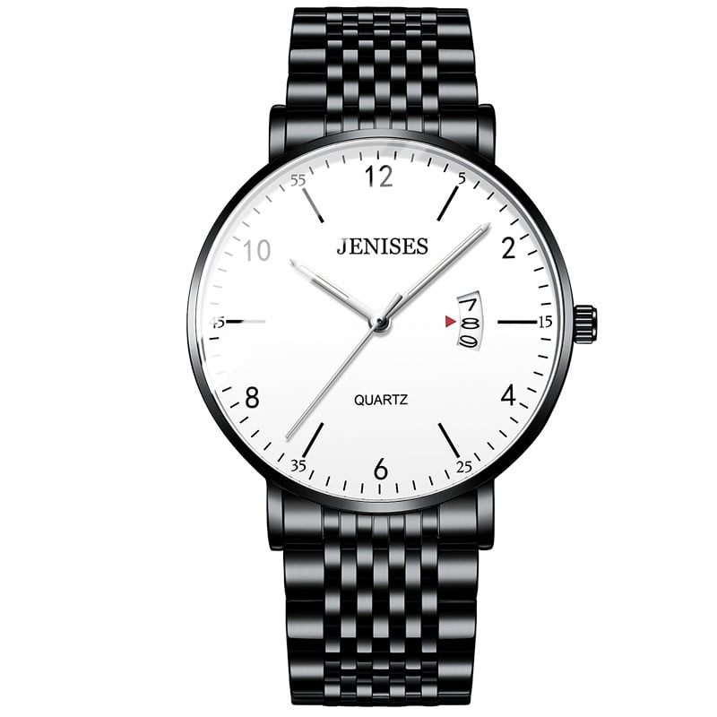 Montre homme élégante en acier inoxydable pour un style intemporel et polyvalent au quotidien.