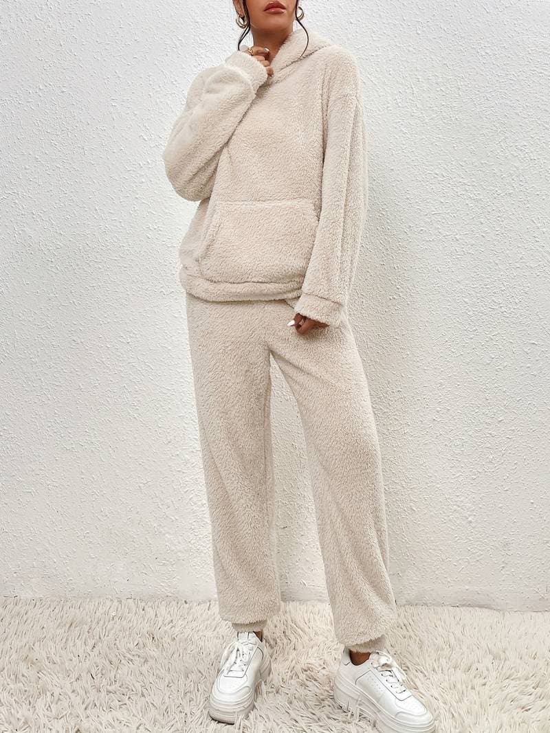 Mjuk Fleece Loungewear Set - Hoodie & Byxor