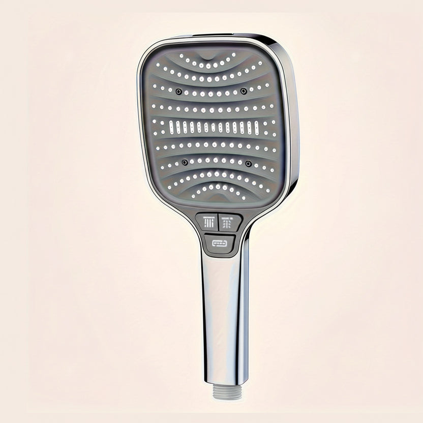 Tête de douche pluviale carrée moderne Zeno avec 8 modes de jet, pour une expérience spa relaxante.