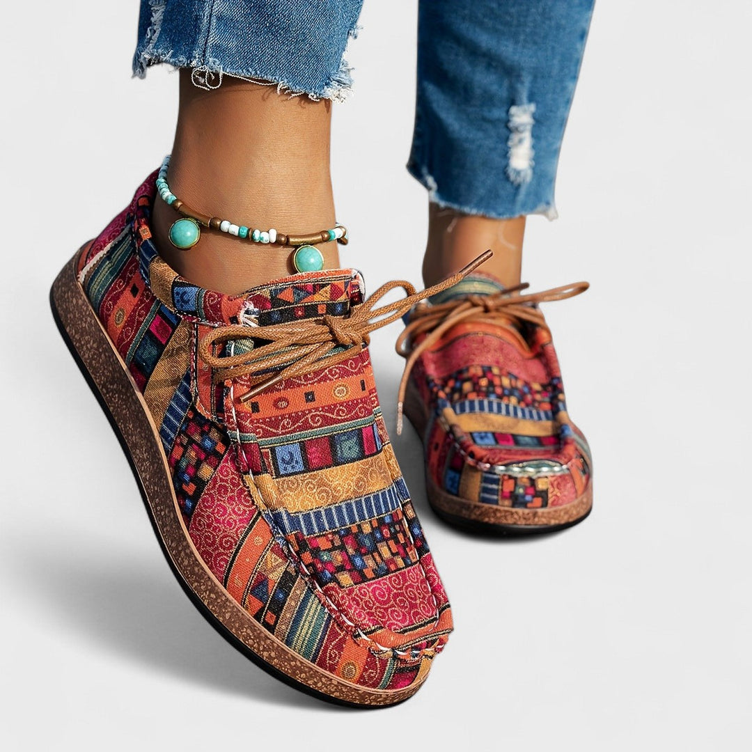 Baskets orthopédiques légères pour femme, design moderne et semelle amortie pour confort de marche optimal.