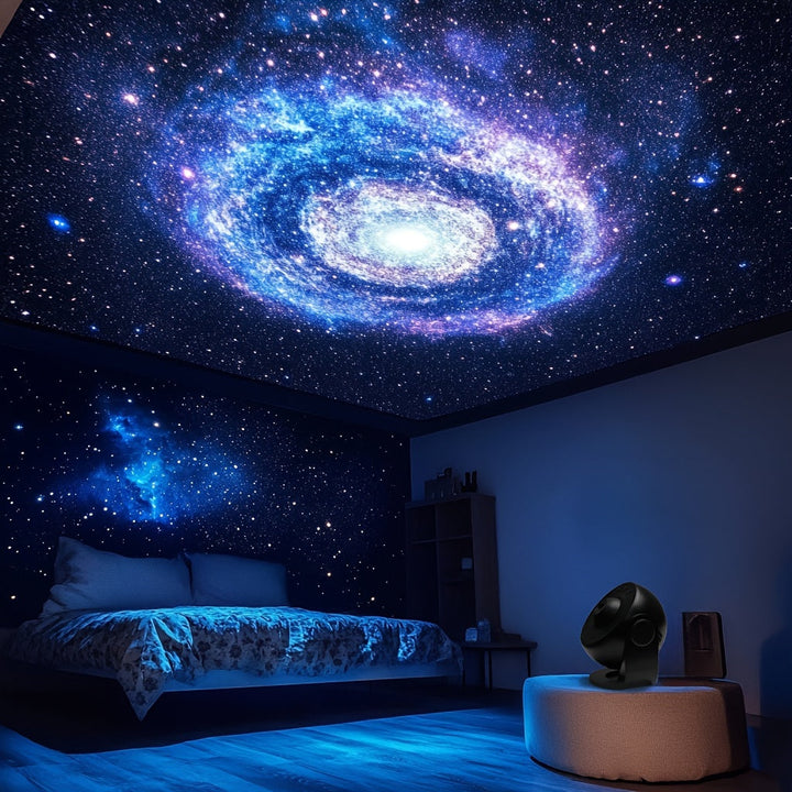 Projecteur Galaxie LED ciel étoilé, crée une ambiance magique de rêve pour chambre ou salon.