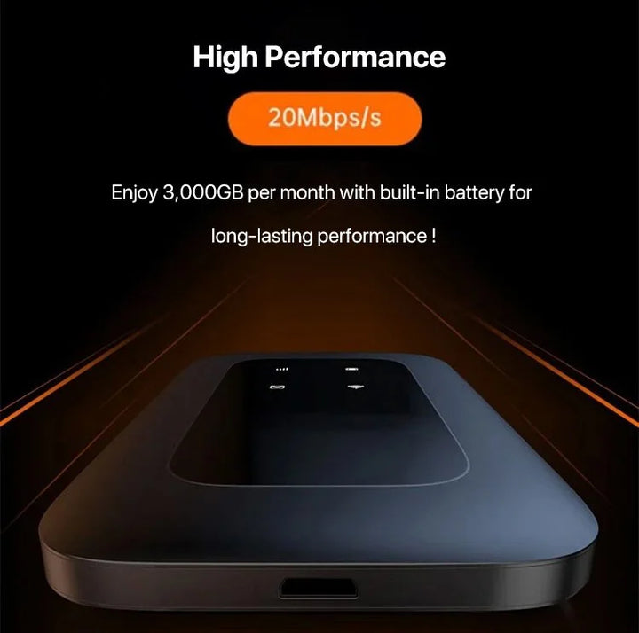 Connexion internet 5G rapide pour multiples appareils avec ce routeur Wi-Fi mobile portable.