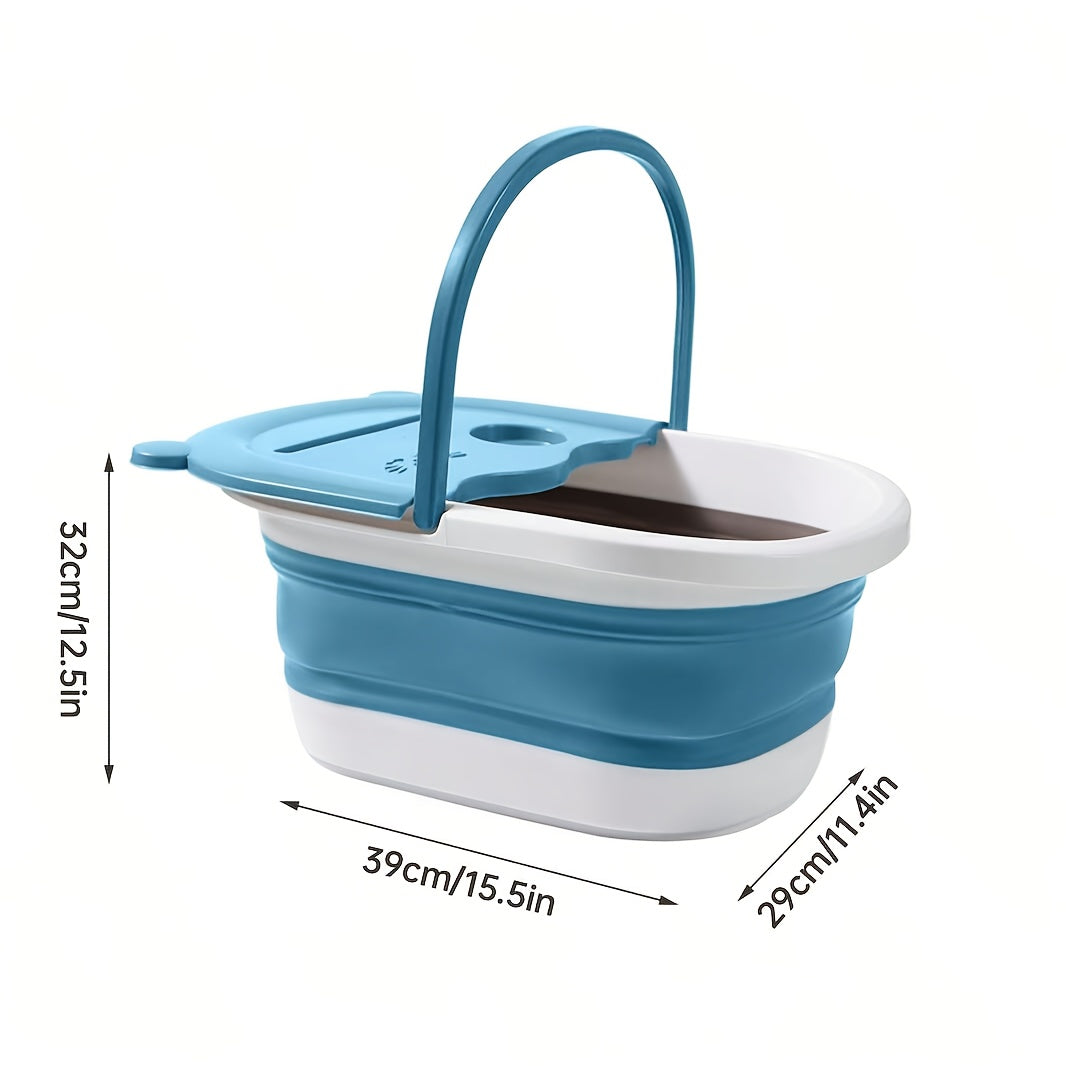 Accessoire bien-être : baignoire à pieds pliante pour un confort supérieur et un soin des pieds revitalisant.