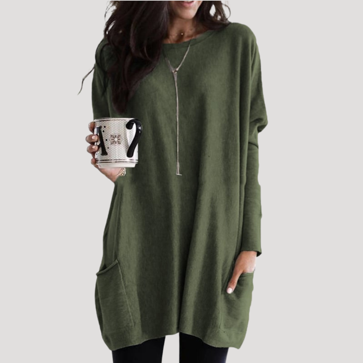 Pull pour femme décontracté, motif géométrique tendance, manches longues pour le confort en hiver.