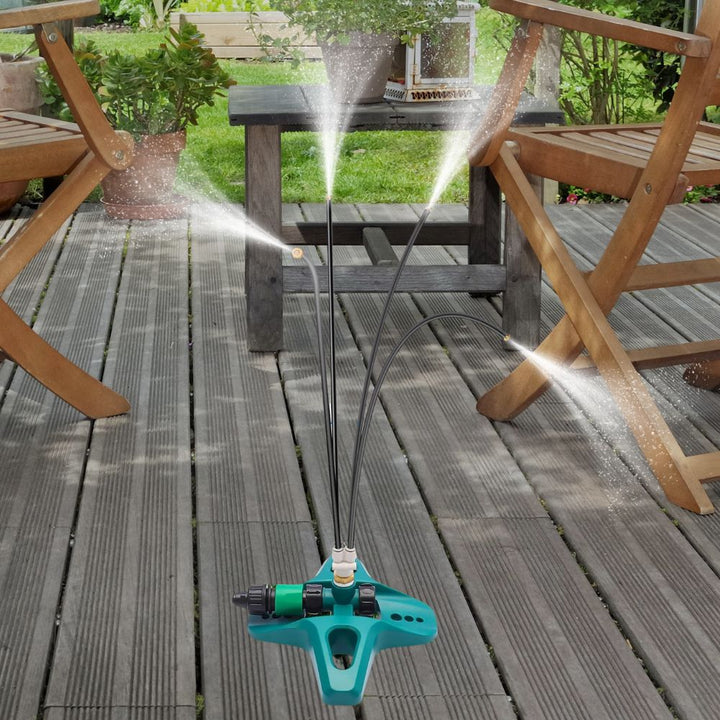 Système de brumisation extérieur autonome pour patio, jardin et serre, offrant un rafraîchissement estival.