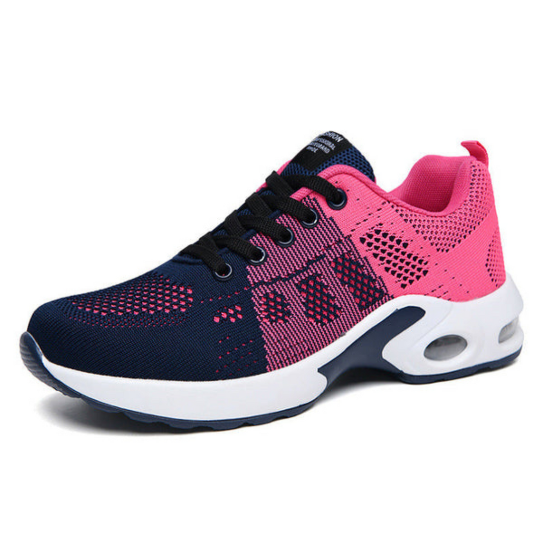Sneakers femme sportives et légères, offrant un confort orthopédique et un soutien performant pour toutes activités.