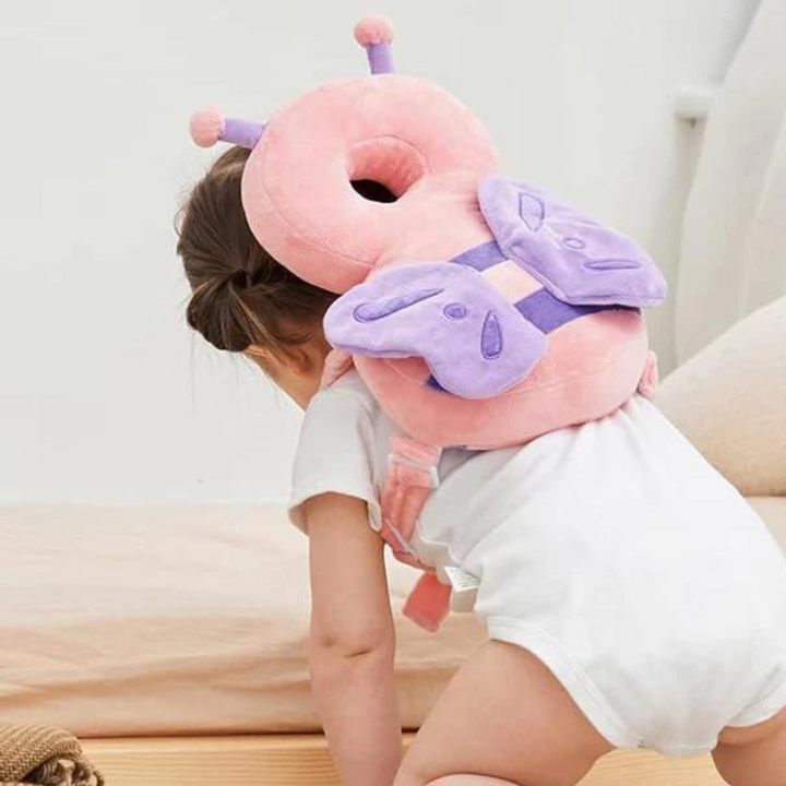 Accessoire bébé LittleGuard : coussin de protection anti-chute "petit hibou", idéal pour les premiers pas.