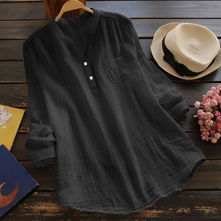 Blouse femme printanière et estivale, confortable et décontractée. Un essentiel intemporel pour le quotidien.