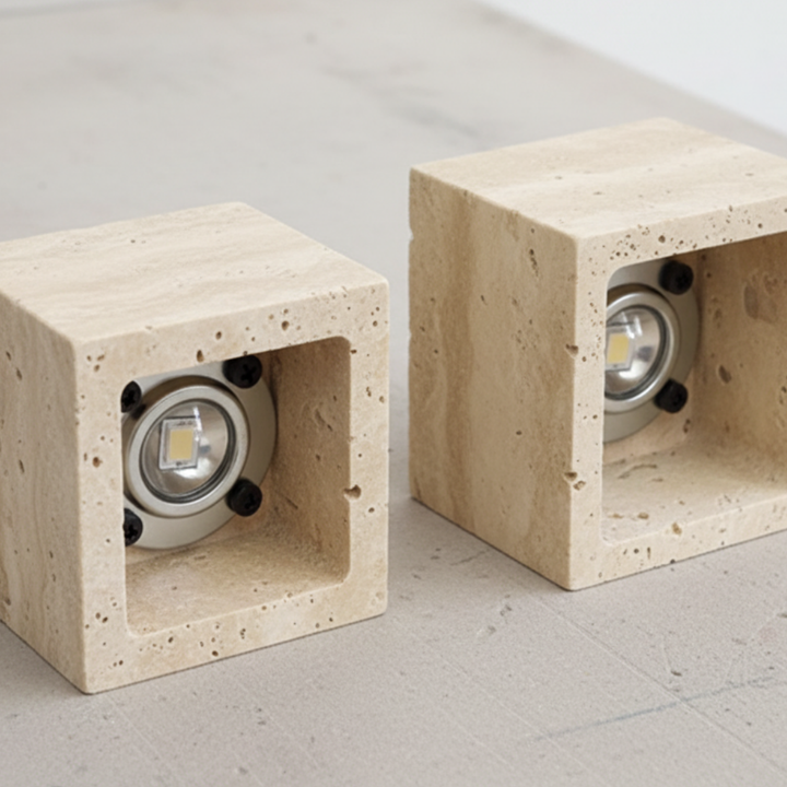Applique LED d'intérieur/extérieur, luminaire minimaliste pour un éclairage architectural épuré.