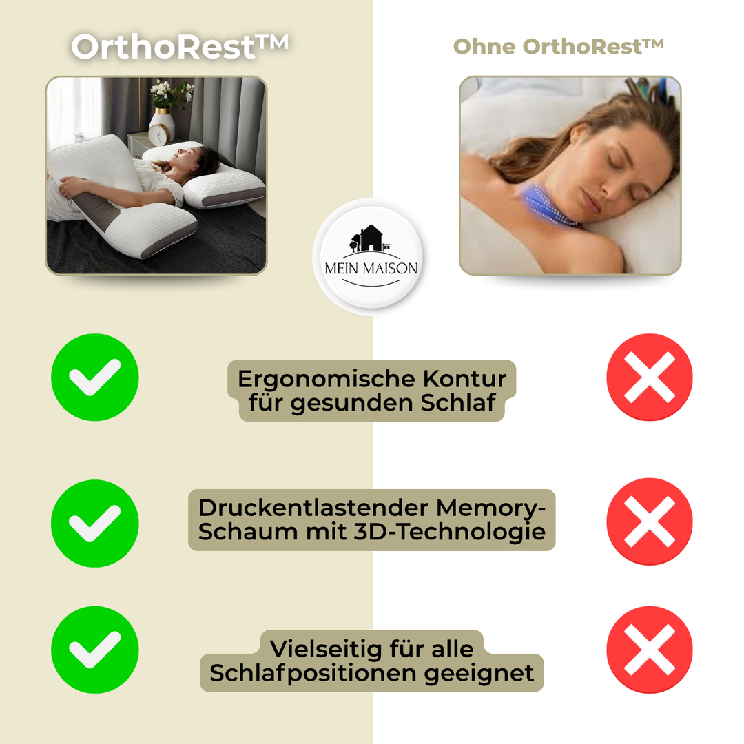 Oreiller cervical en mousse mémoire de forme, offrant un soutien ergonomique pour un repos maximal.