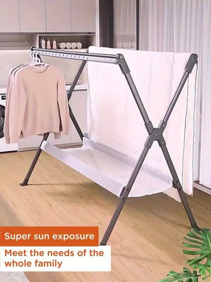Étendoir FlexiDry moderne, pliable et facile à utiliser. Séchage du linge pratique et gain de place.