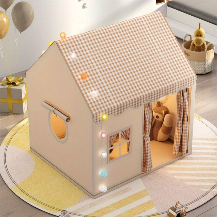 Cadeau amusant: maison de jeu pour enfants, jouet d'extérieur/intérieur en plastique, stimulant la créativité et le jeu.