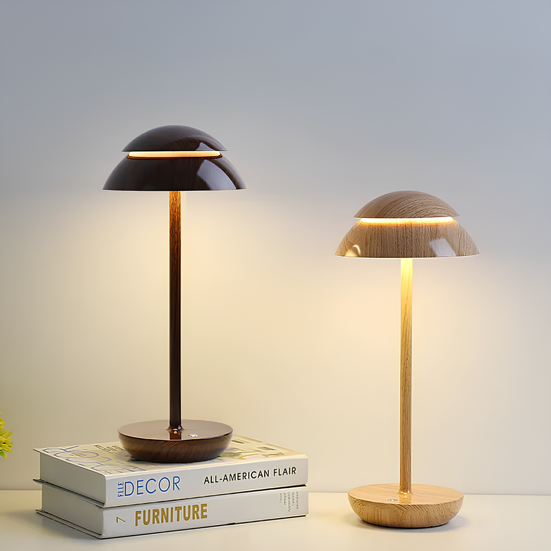 Élégante lampe de table scandinave sans fil, en aluminium, avec fonction dimmable. Parfaite pour un intérieur moderne.